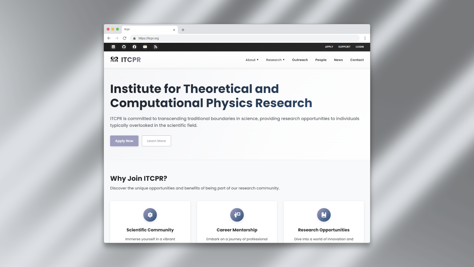 ITCPR service platform overview and application suite.